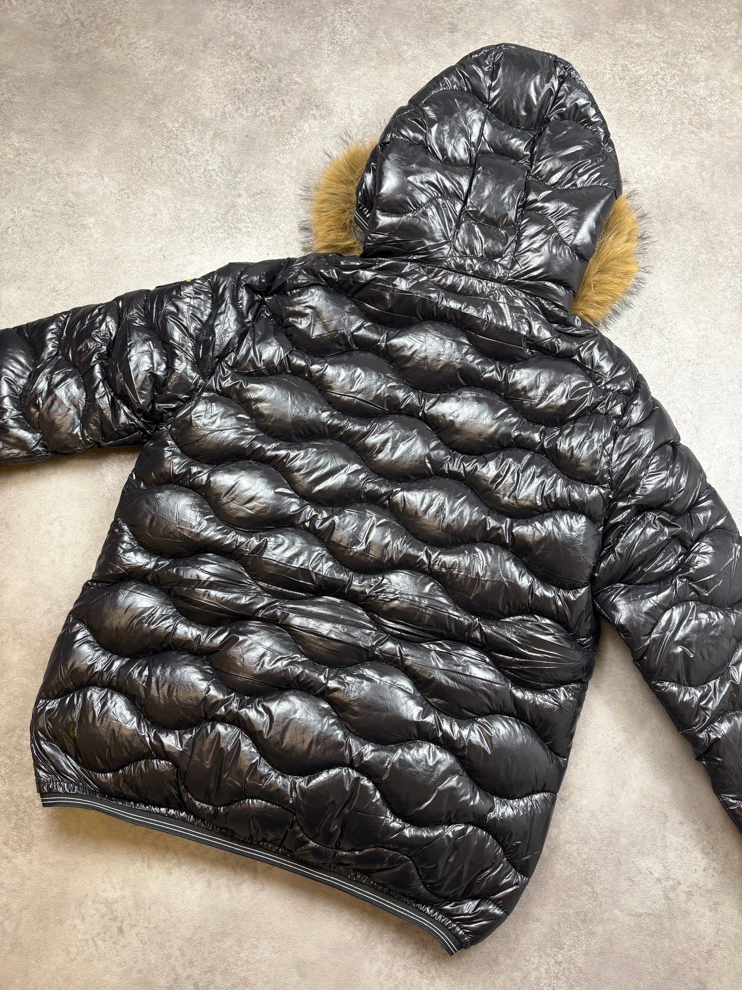 Blauer Puffer L