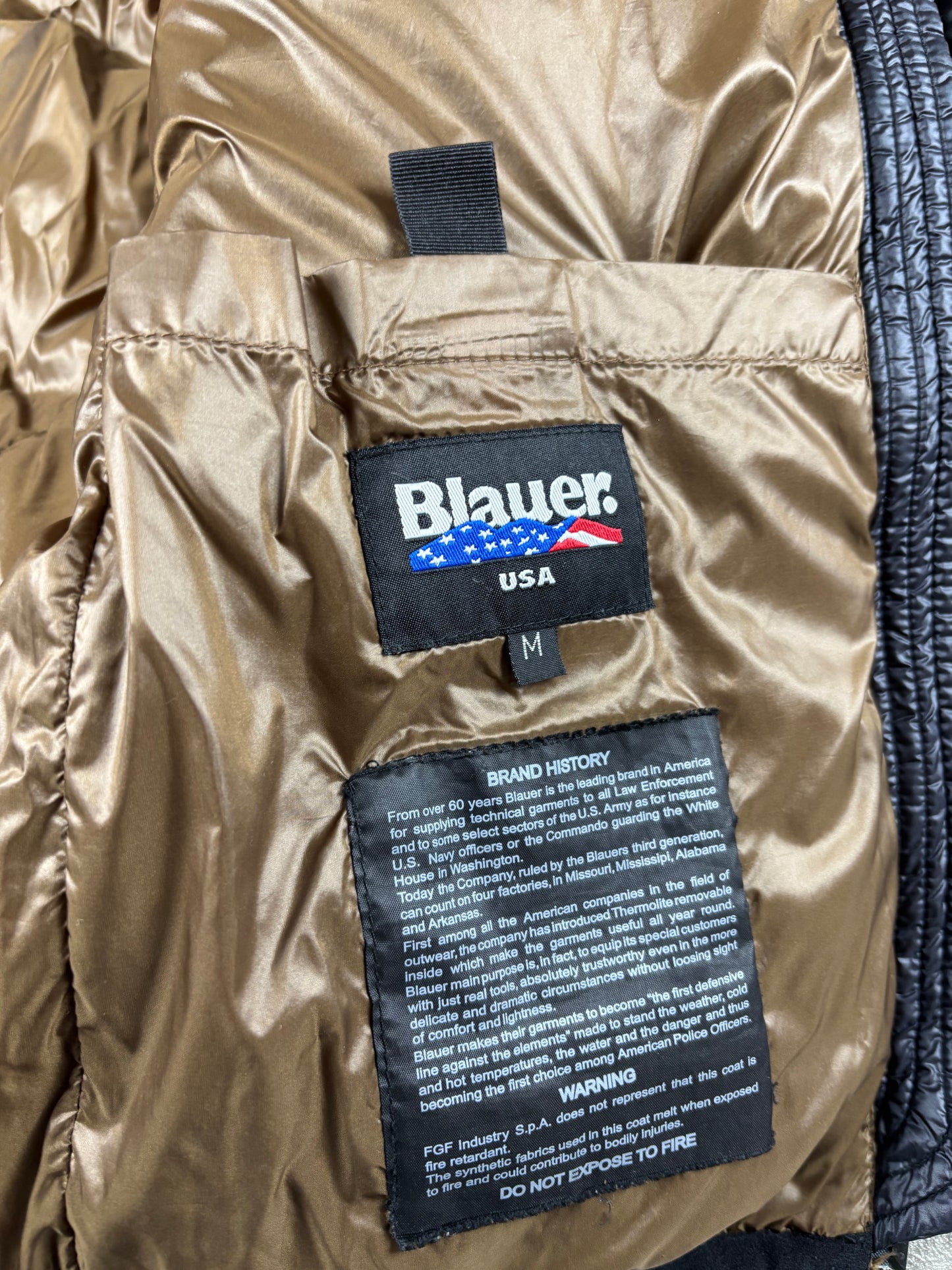 Blauer Puffer S