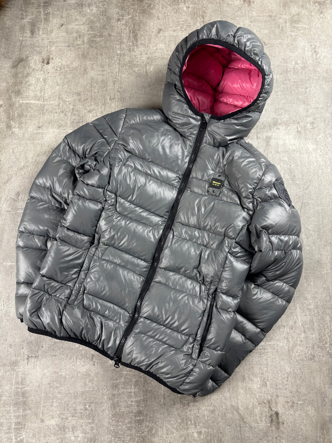 Blauer Puffer XS