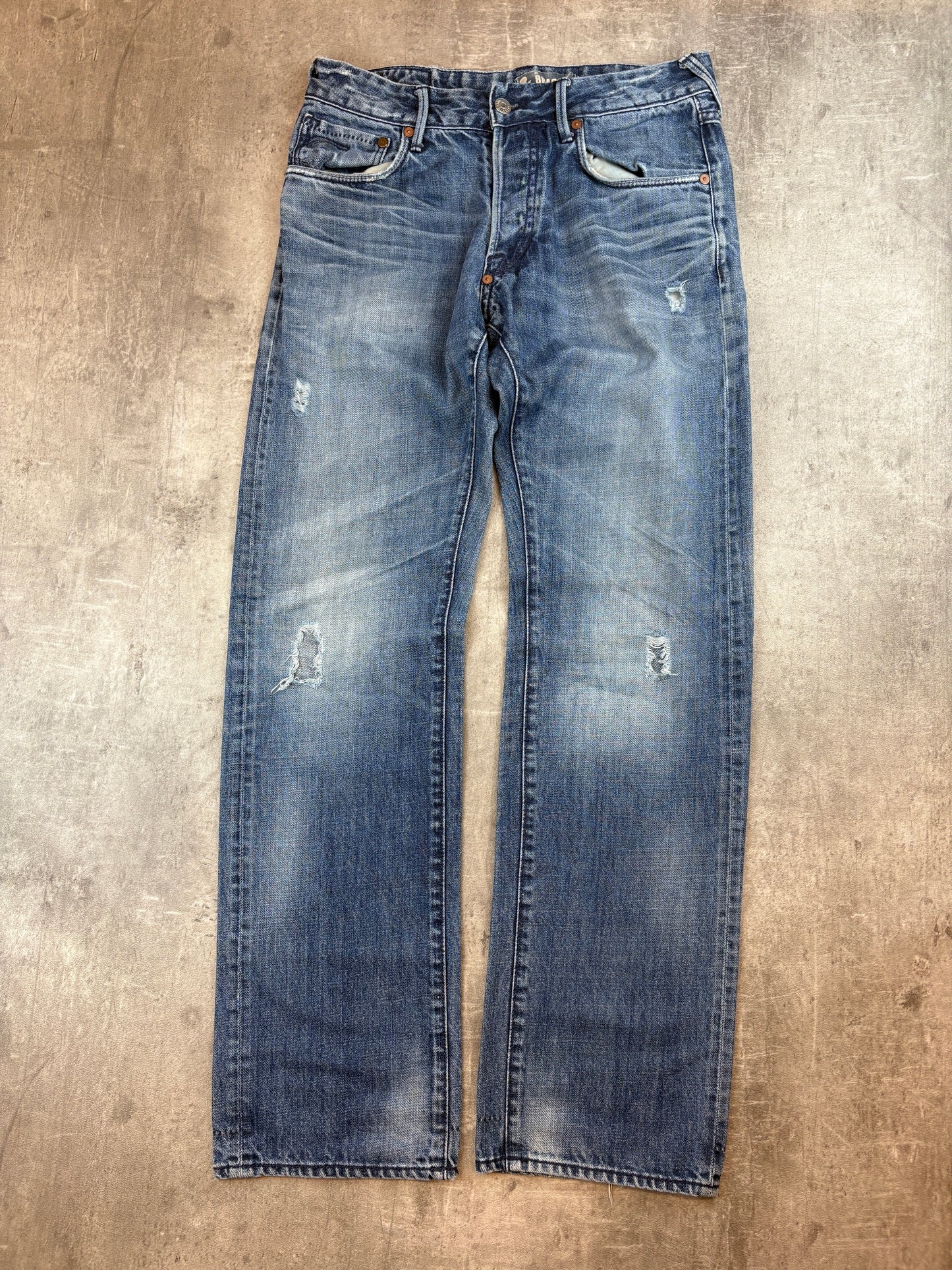 Vintage washed Straight Jeans S
