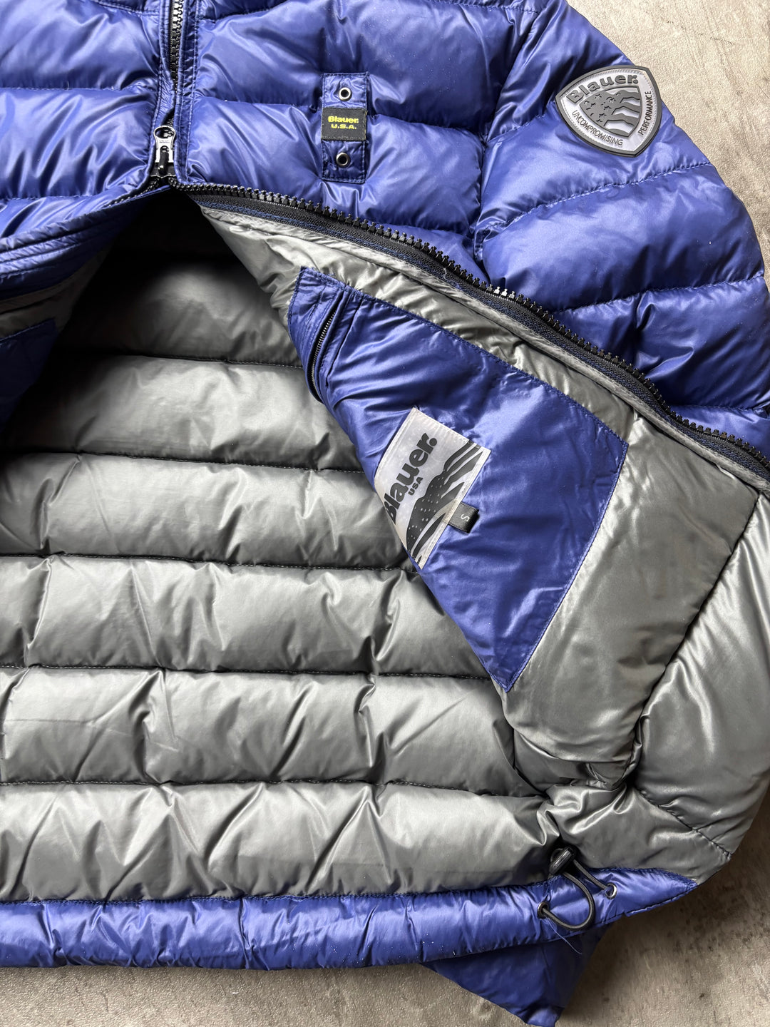Blauer Jacke S