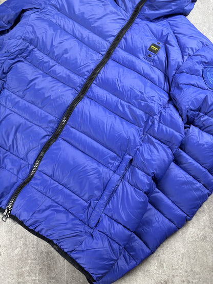 Blauer Puffer L