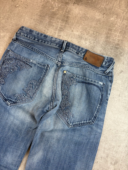 Vintage washed Straight Jeans S