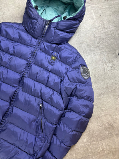 Blauer Puffer S