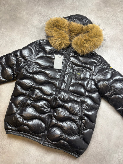 Blauer Puffer L
