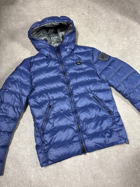 Blauer Puffer S