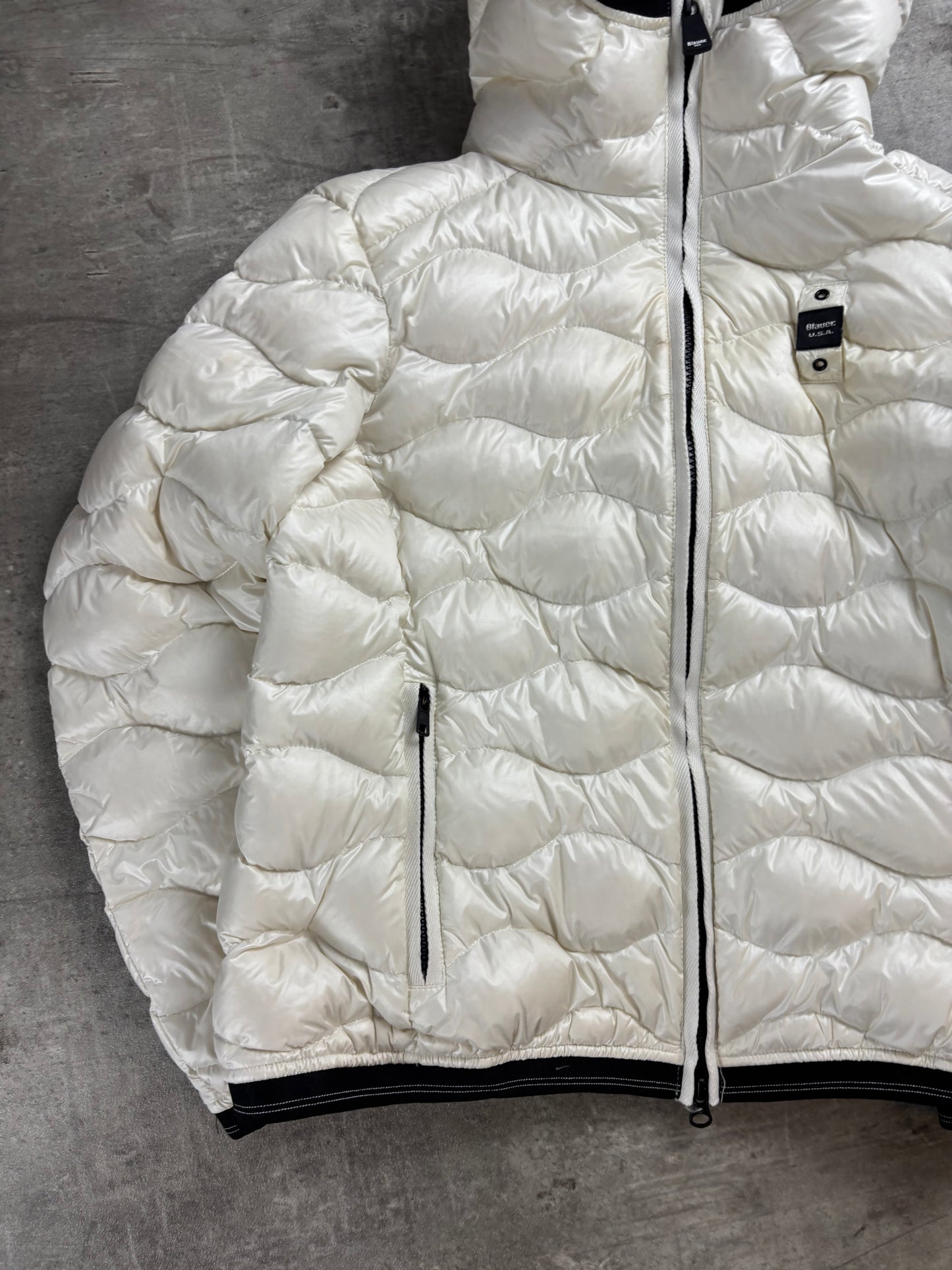 Blauer Puffer girly XS