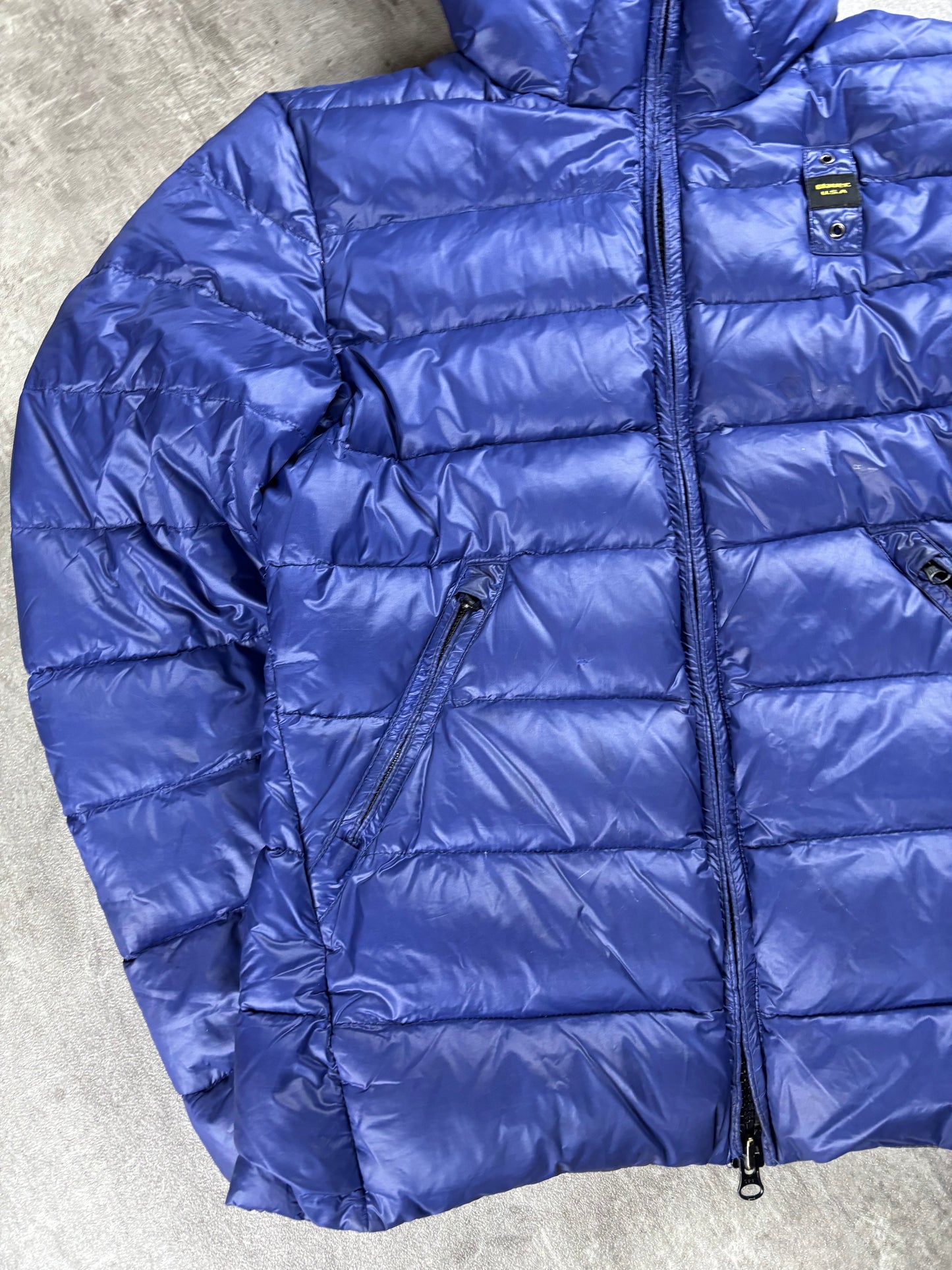 Blauer Puffer M