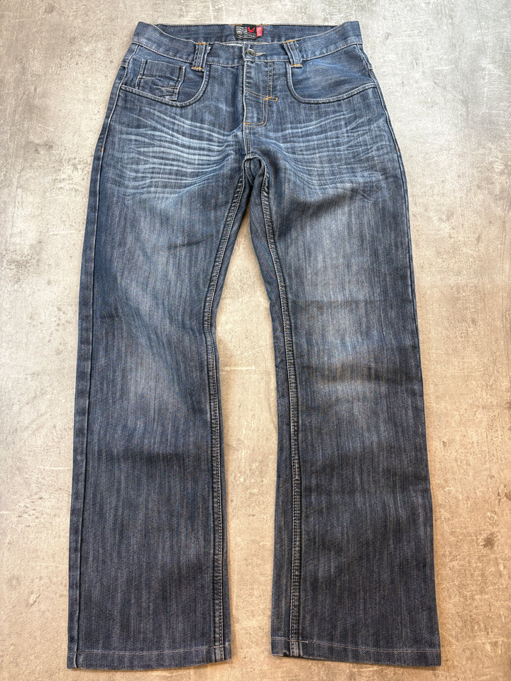 washed Vintage Straight Jeans S