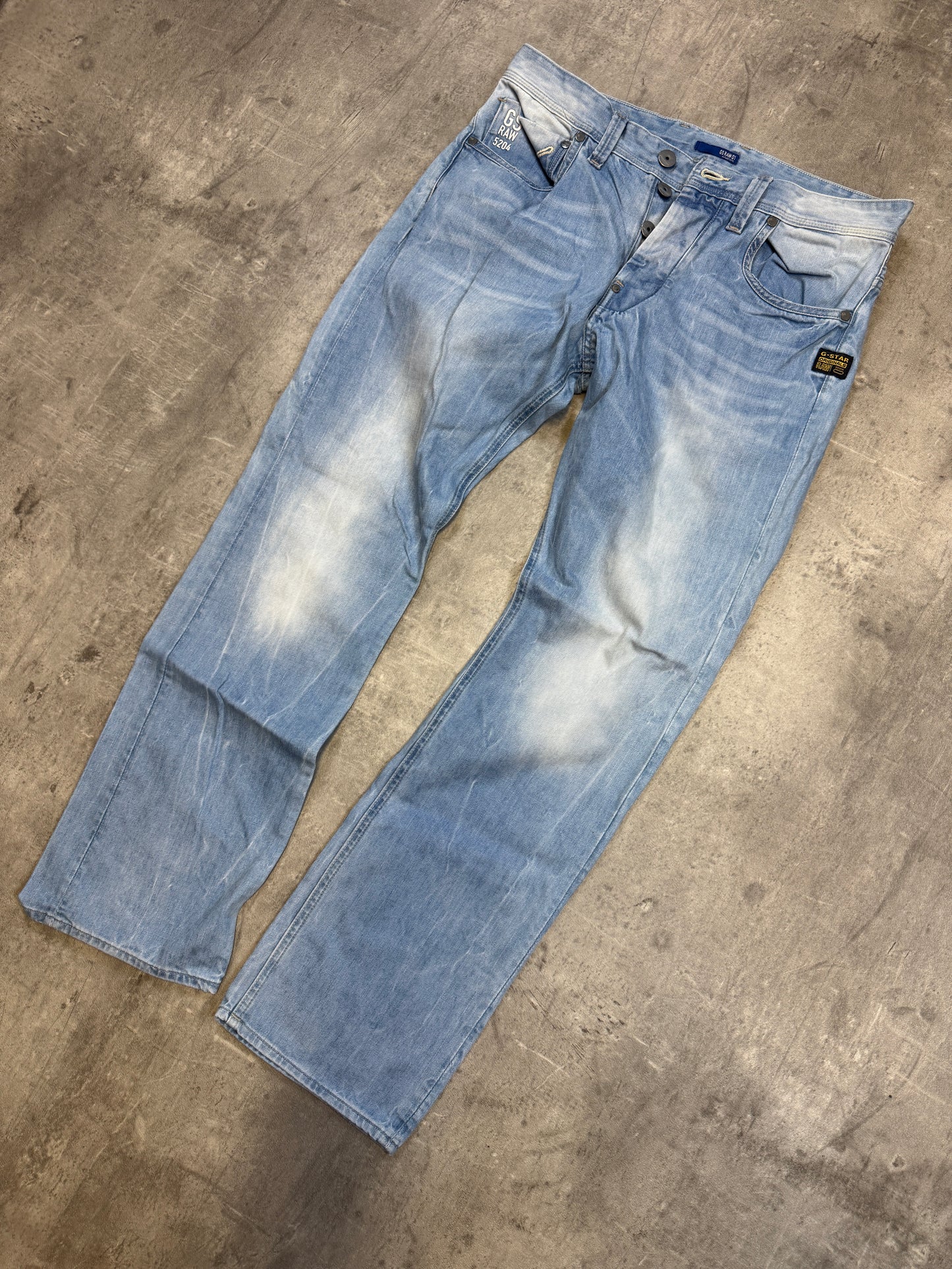 G-Star washed Straight Jeans L