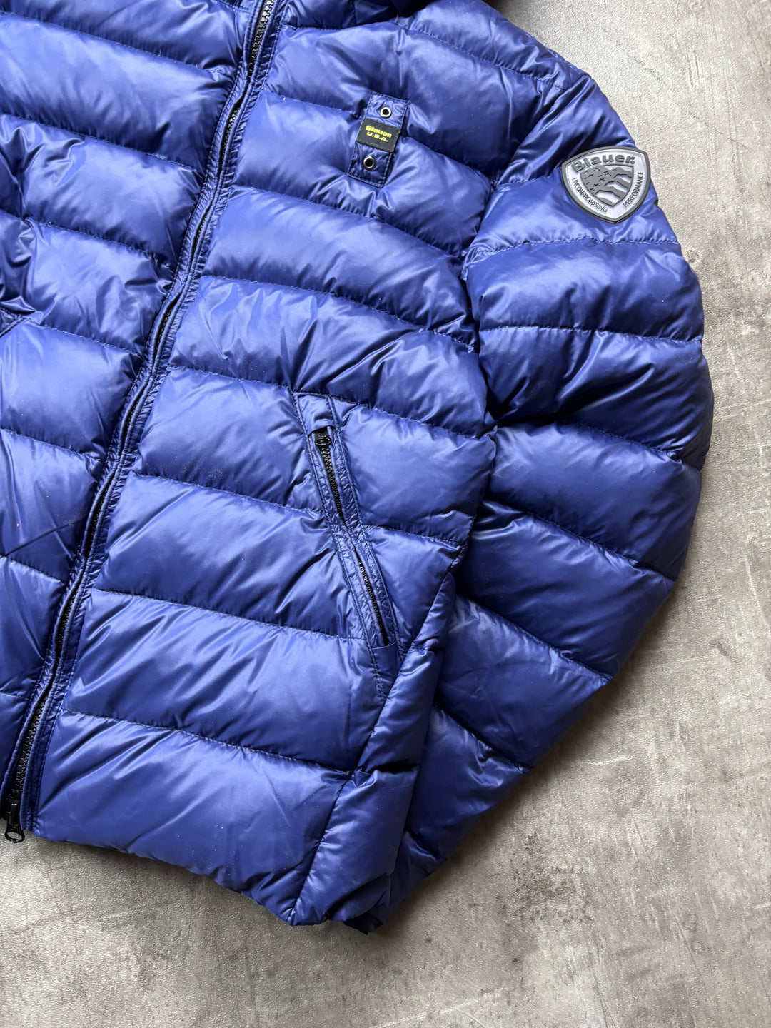 Blauer Jacke S
