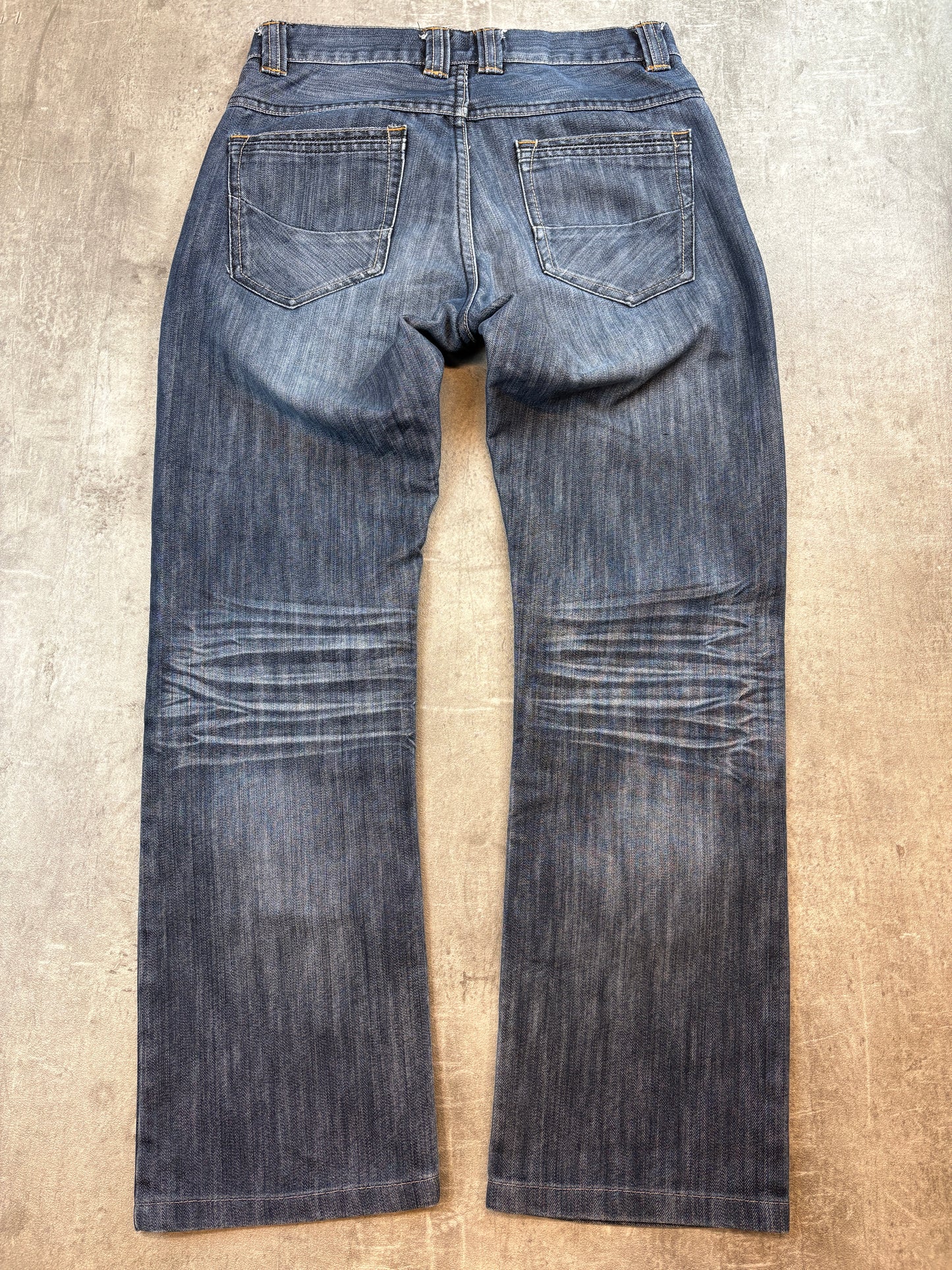 washed Vintage Straight Jeans S