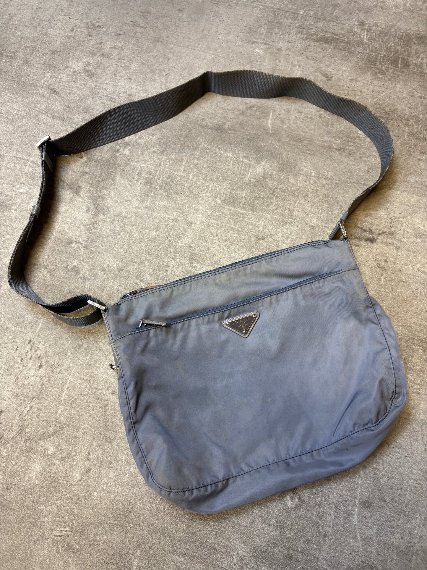 Prada Nylon Messenger Sling Bag