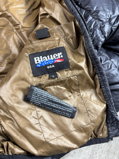 Blauer Puffer S