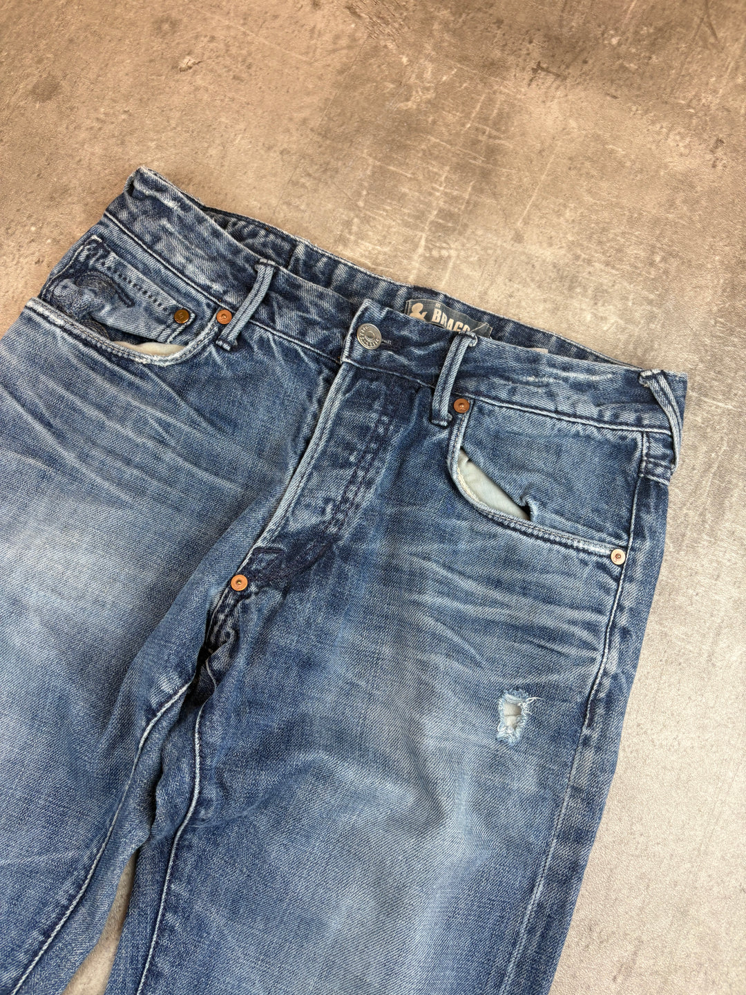 Vintage washed Straight Jeans S