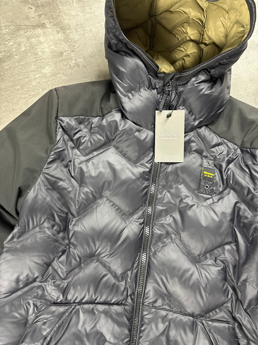 Blauer Jacke S