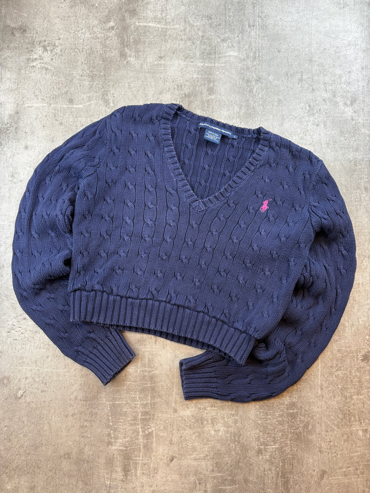 Ralph Lauren Girls V-Sweater S
