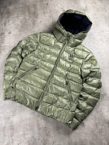 Blauer Puffer L