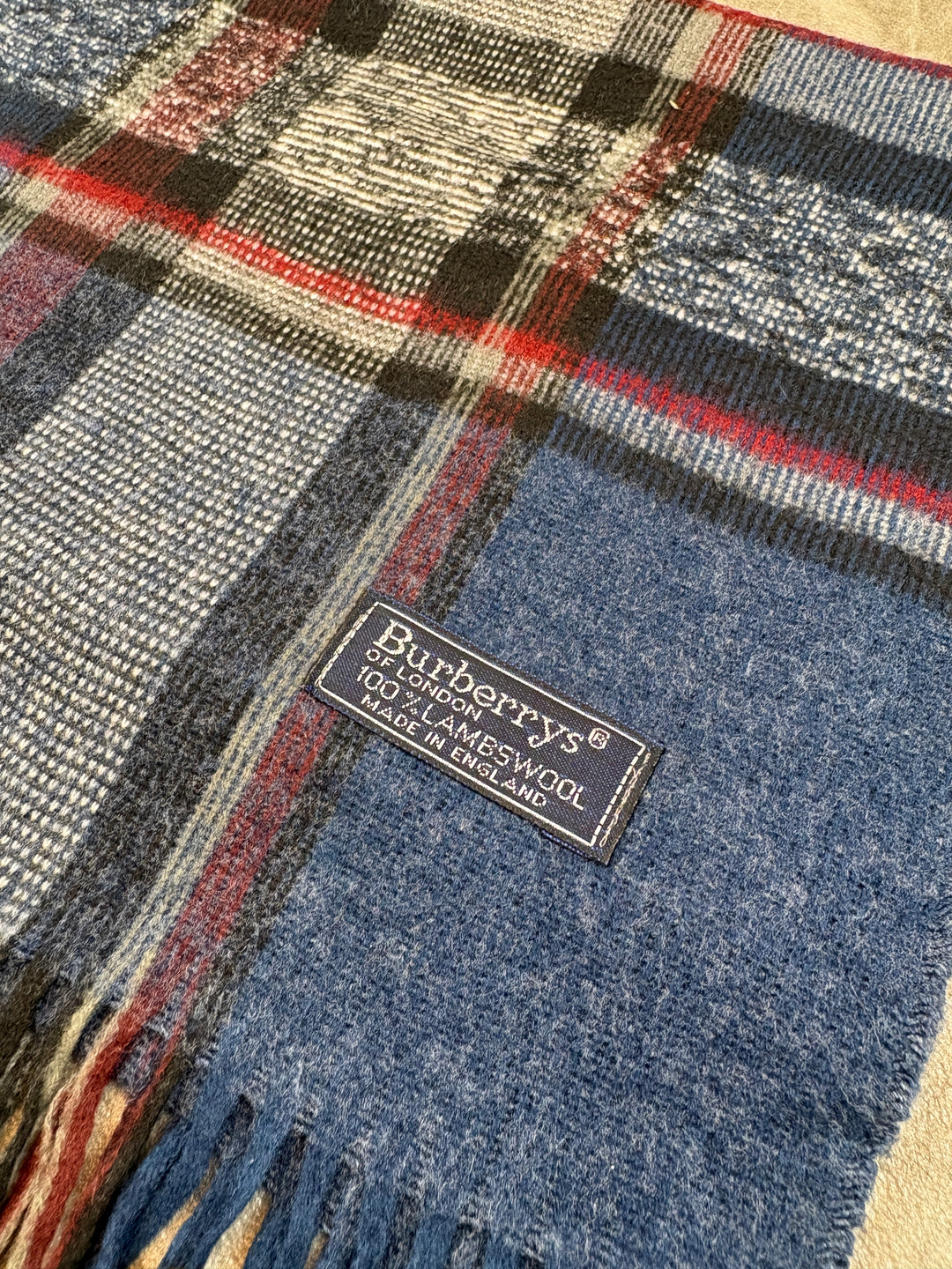 Burberry Schal blau