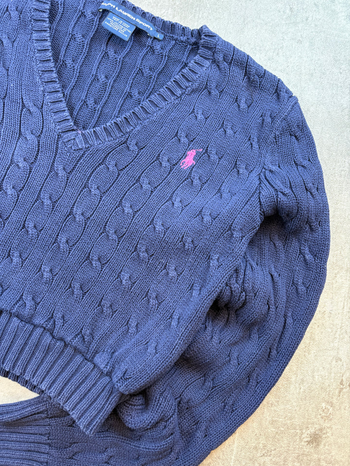 Ralph Lauren Girls V-Sweater S