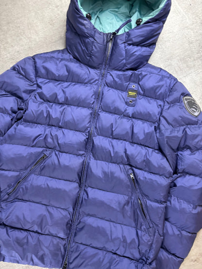 Blauer Puffer S