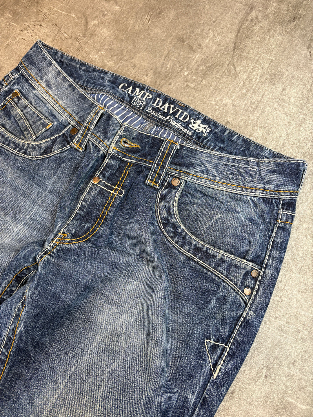 Camp David washed Bootcut Jeans L
