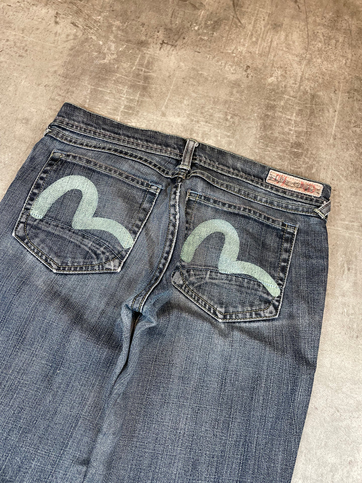 Evisu Low Waist Bootcut Jeans S