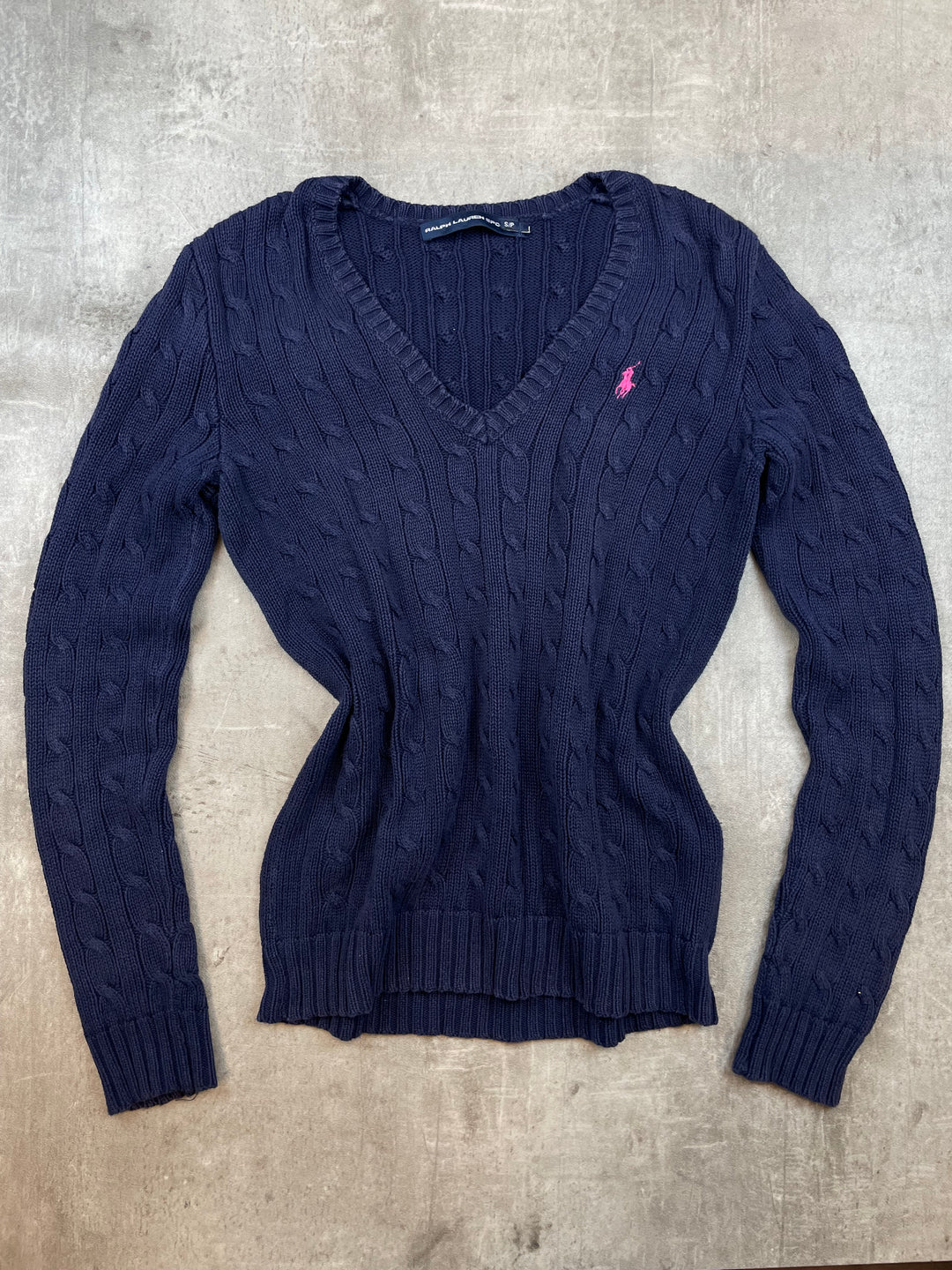 Ralph Lauren Girls Zopfmuster Sweater S