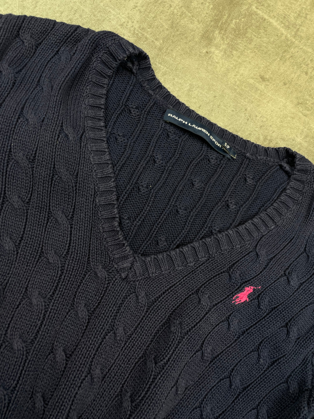 Ralph Lauren Girls Zopfmuster Sweater S