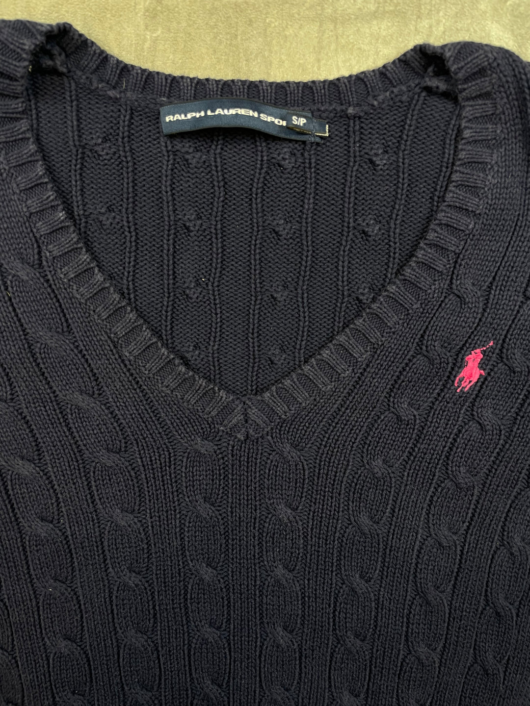 Ralph Lauren Girls Zopfmuster Sweater S