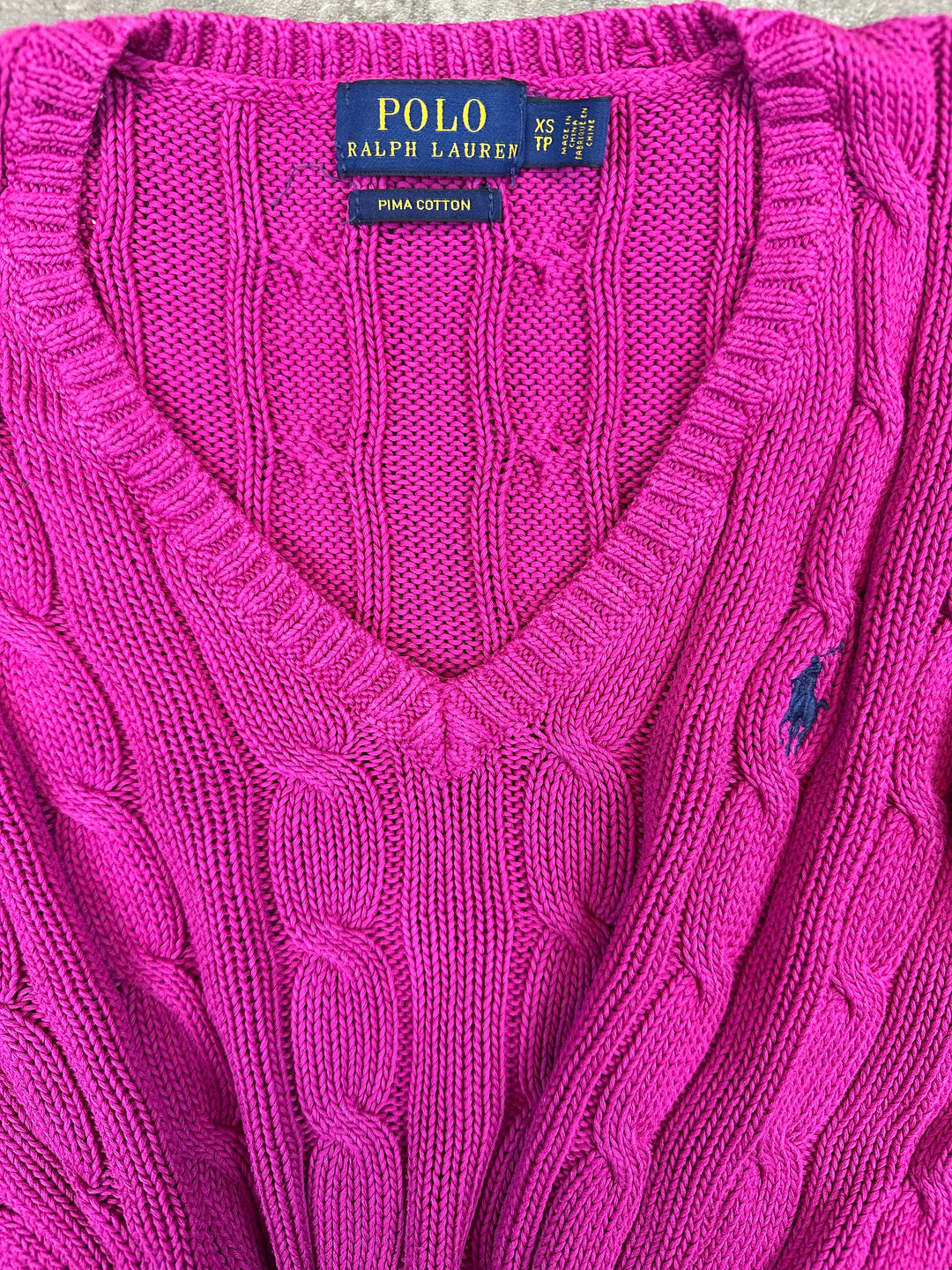 Ralph Lauren Girls Zopfmuster Sweater XS