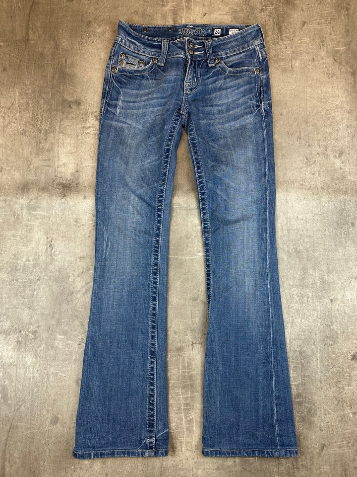 Miss Me Low Waist Bootcut Jeans | 26 | S
