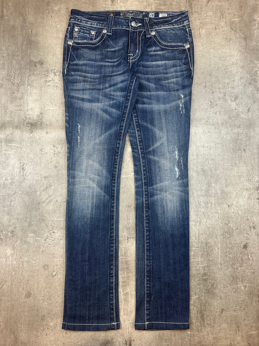Miss Me Low Waist Straight Jeans | 28 | S