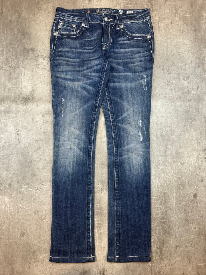 Miss Me Low Waist Straight Jeans | 28 | S