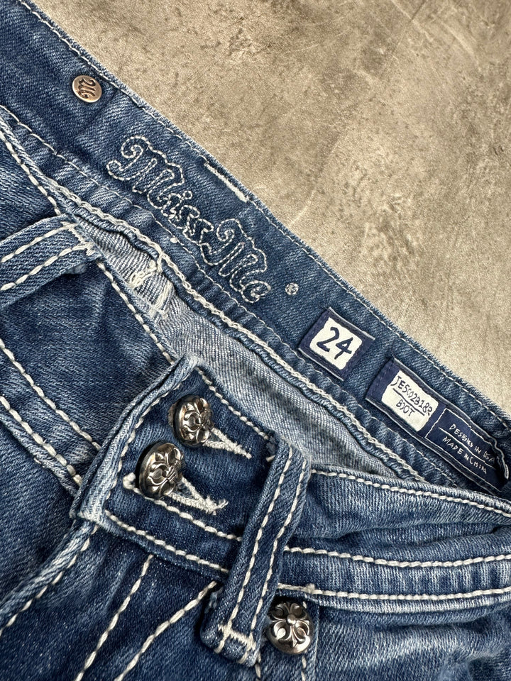 Miss Me Low Waist Bootcut Jeans | 24 | XXS