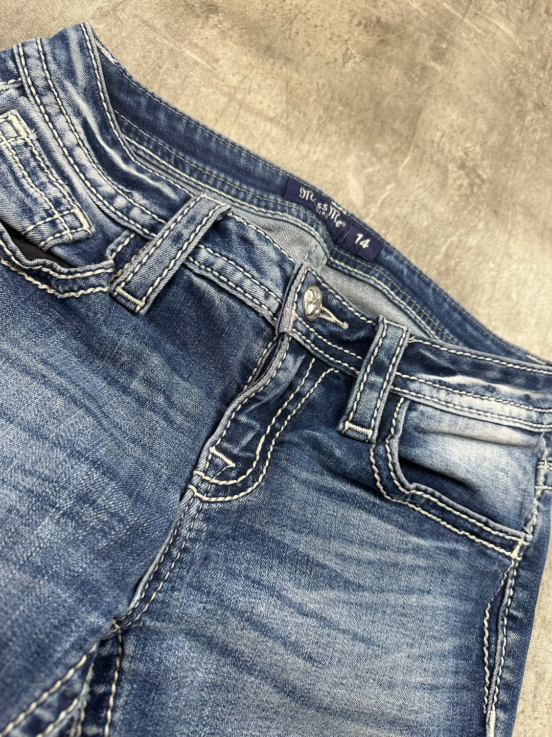 Miss Me Low Waist Bootcut Jeans | 14 | XXS