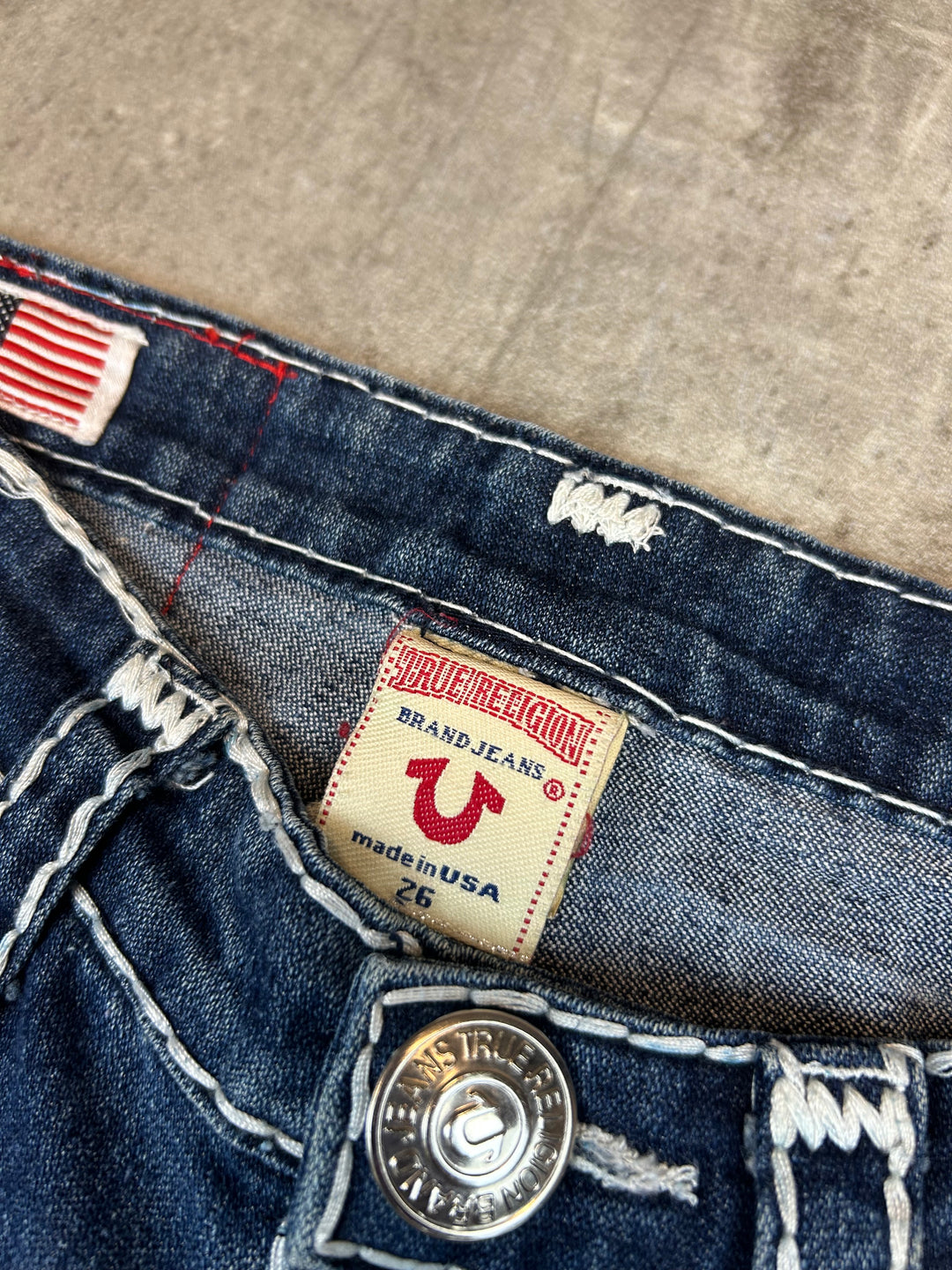 True Religion Low Waist Straight Jeans S | 26