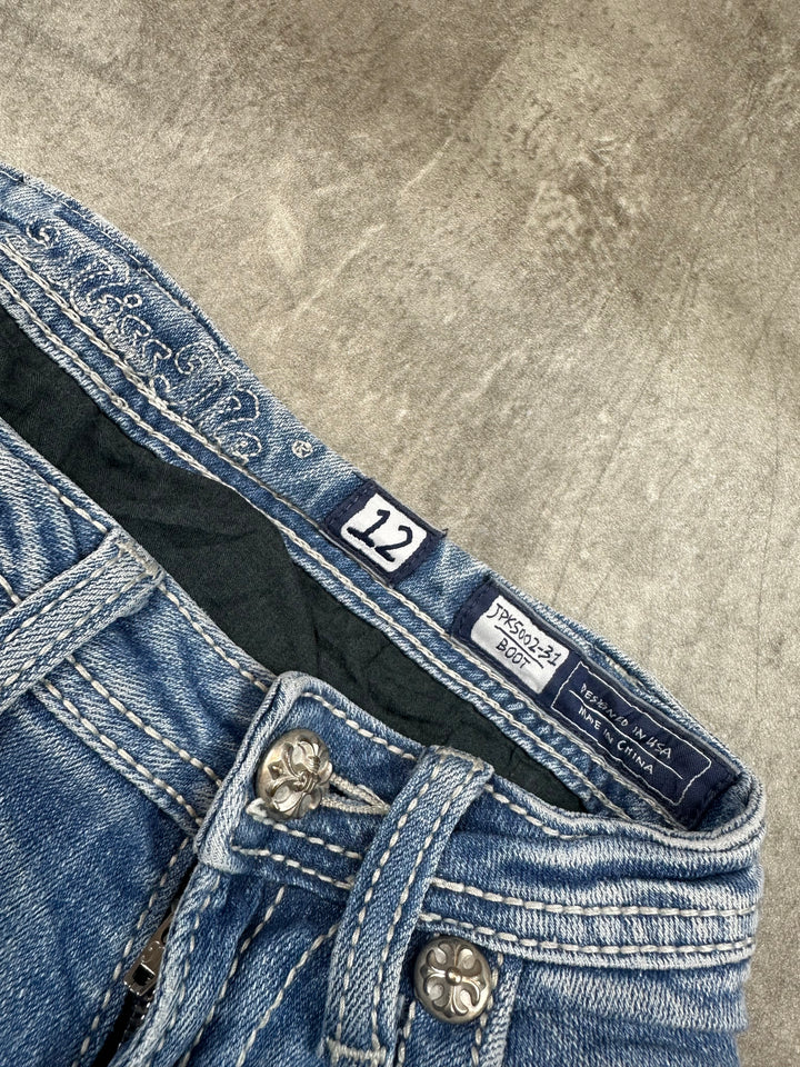 Miss Me Low Waist Bootcut Jeans | 12 | XXS