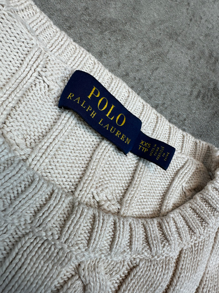 Ralph Lauren Girls Zopfmuster Sweater XXS