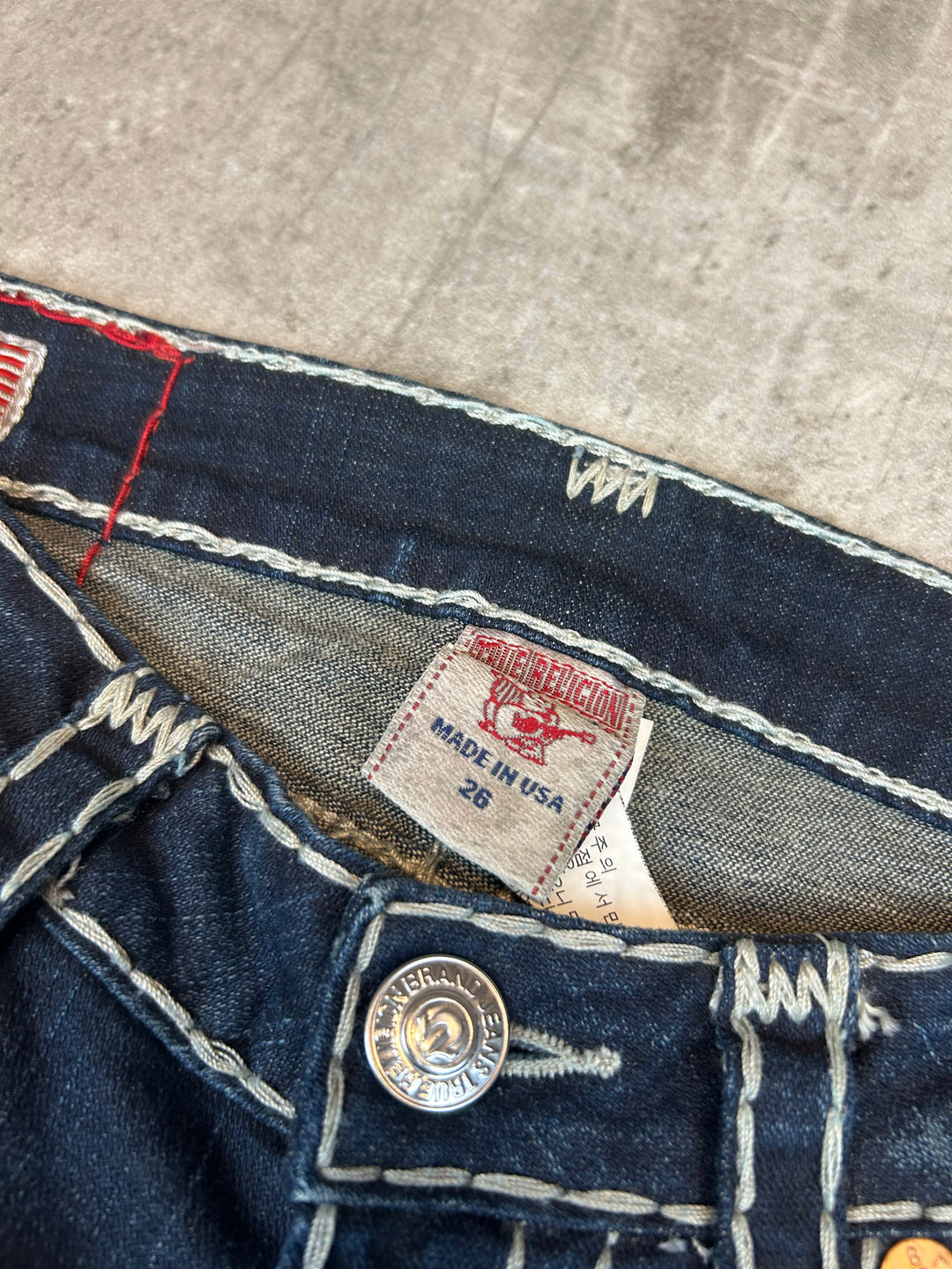 True Religion Low Waist Straight Jeans S | 26