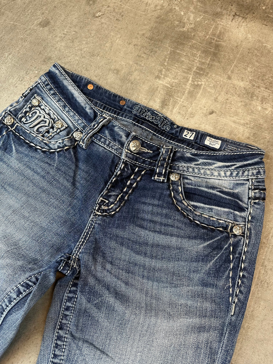 Miss Me Low Waist Bootcut Jeans S | 27