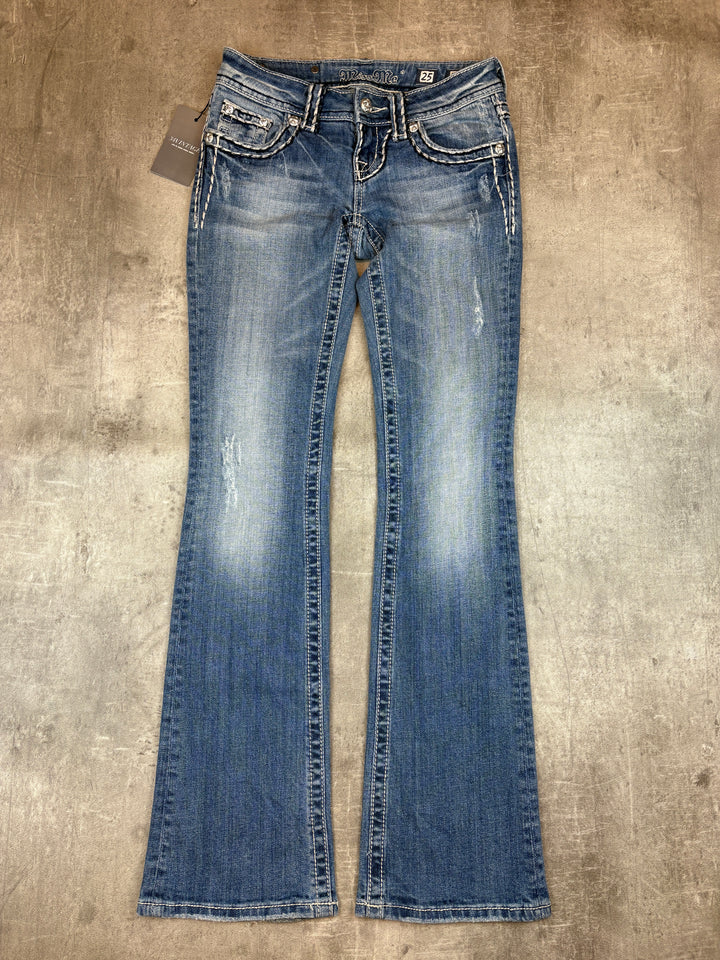 Miss Me Low Waist Bootcut Jeans XS | 25