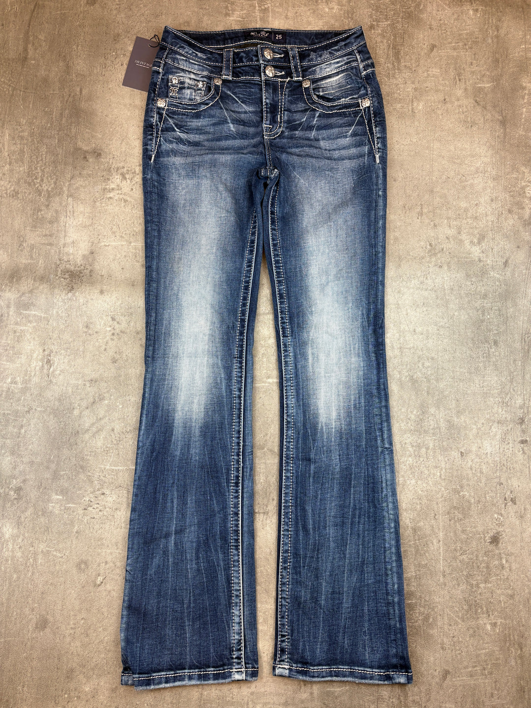 Miss Me Low Waist Bootcut Jeans XS | 25