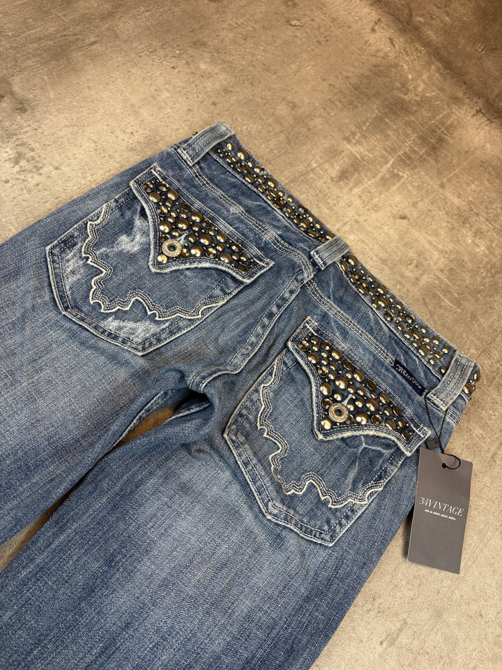 Miss Me Low Waist Bootcut Jeans XS | 25