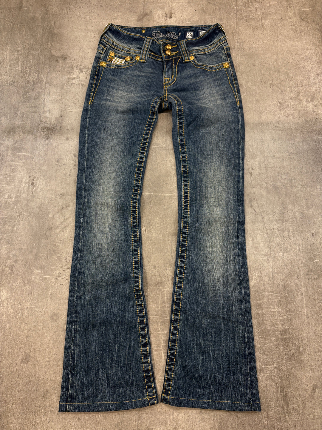 Miss Me Low Waist Bootcut Jeans XXS | 23