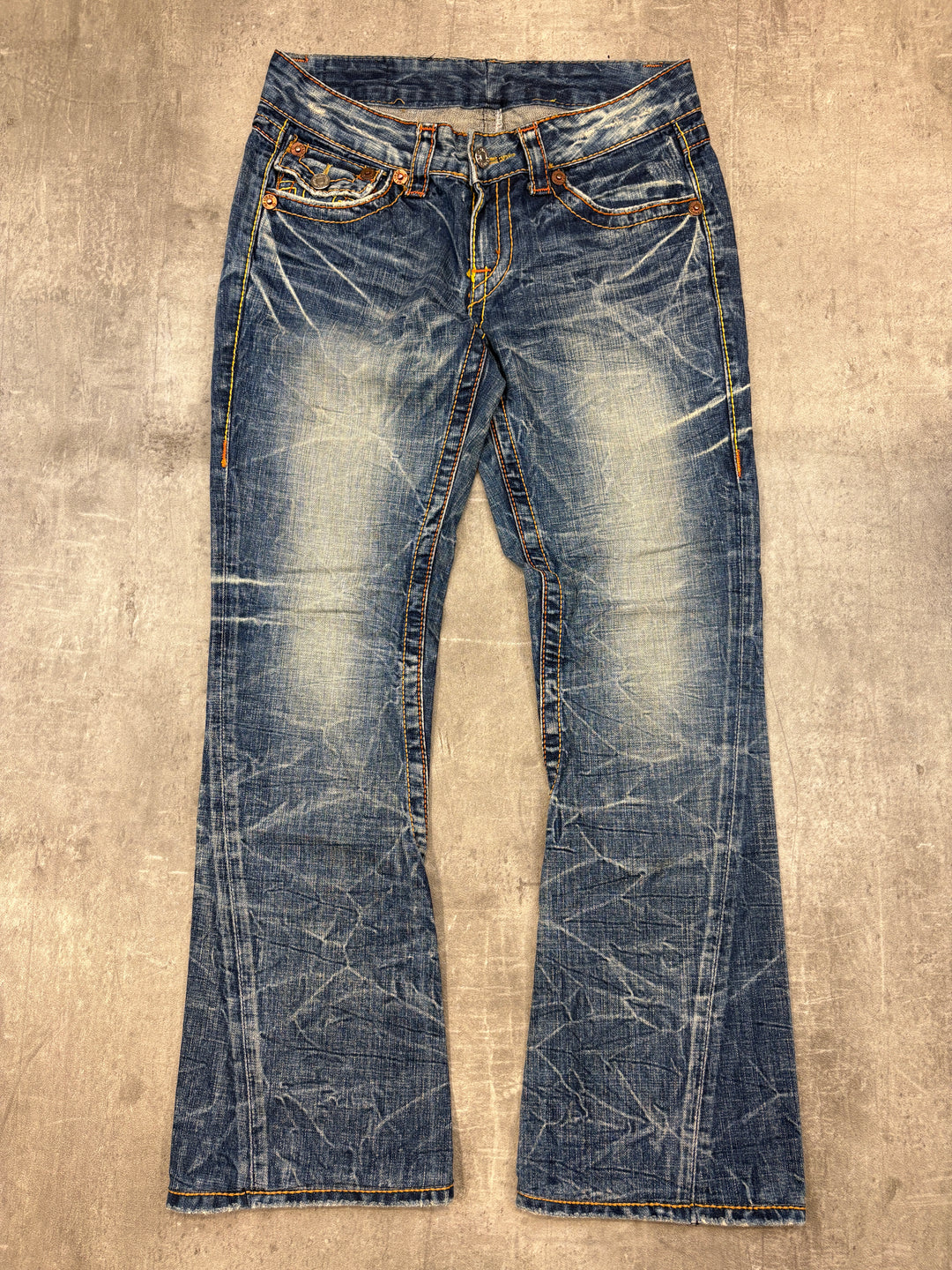 Vintage Low Waist Bootcut Jeans XS