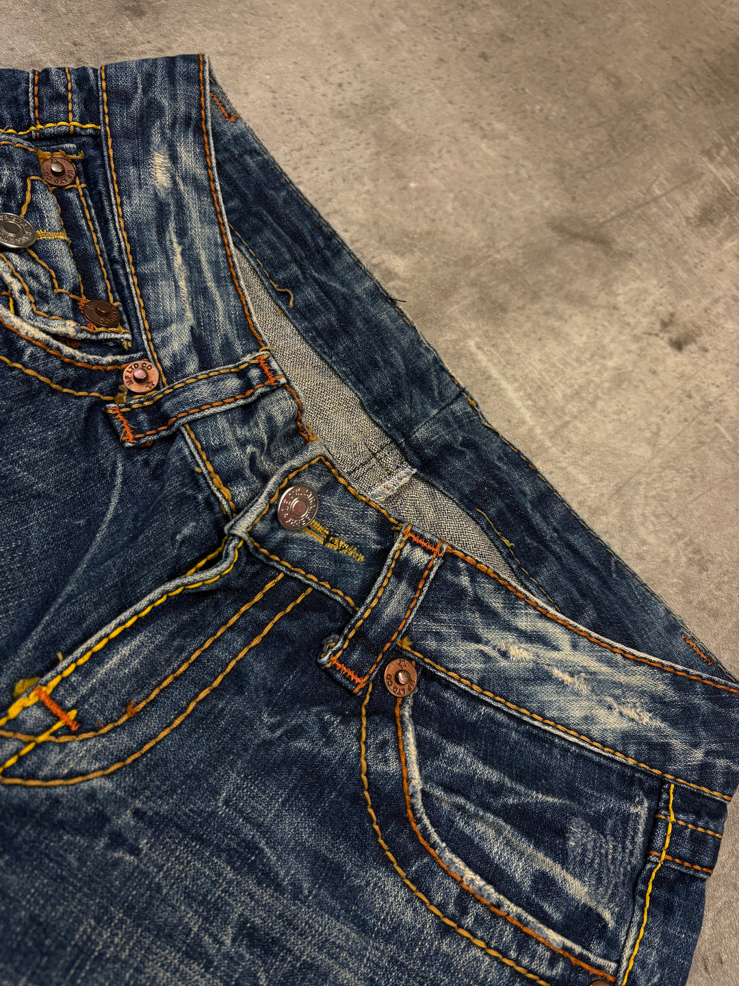 Vintage Low Waist Bootcut Jeans XS
