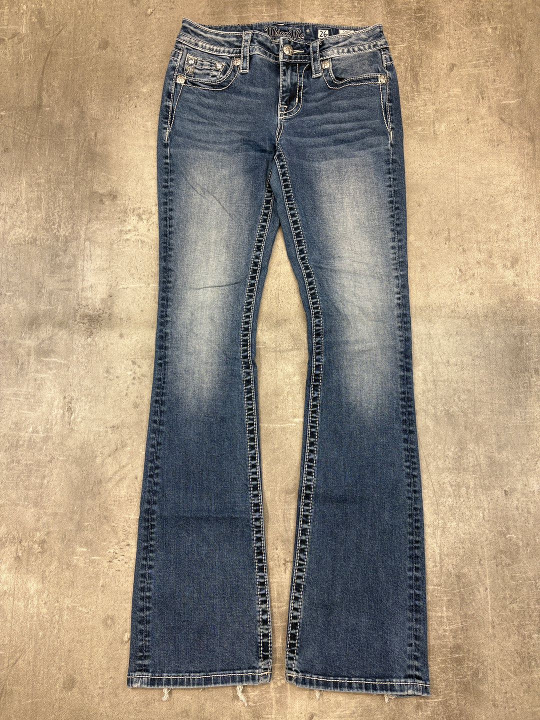 Miss Me Low Waist Bootcut Jeans S | 26