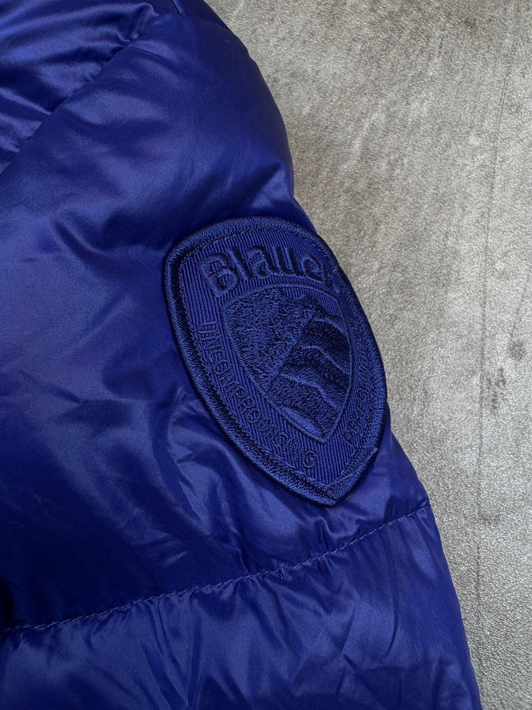 Blauer Girls Puffer Jacke XS