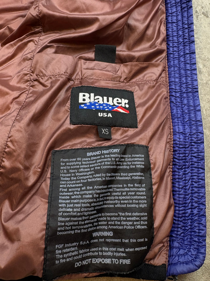 Blauer Girls Puffer Jacke XS